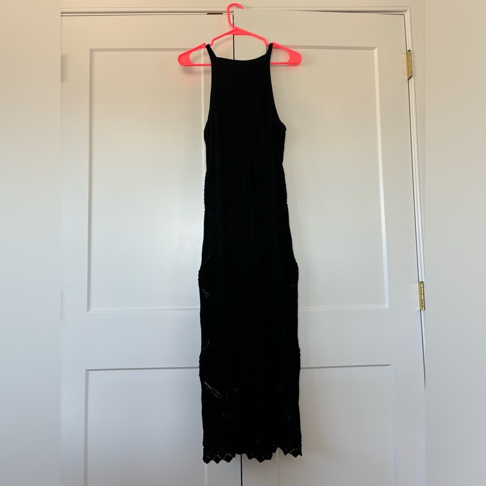 525 black maxi dress with high neck! NWT